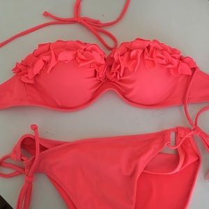 VS Ruffle Push-Up Bandeau Bikini Set